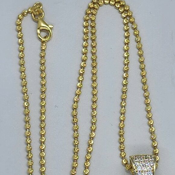 Brand New Sterling SIlver 925 M & M Design Necklace - Picture 4 of 4